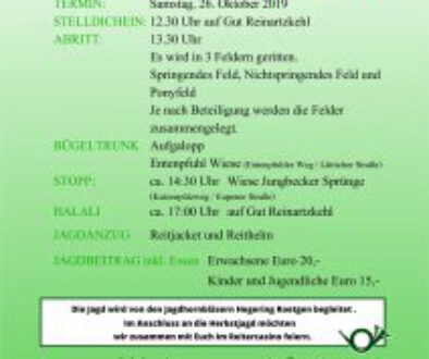 Herbstjagd Reinartzkehl 2019
