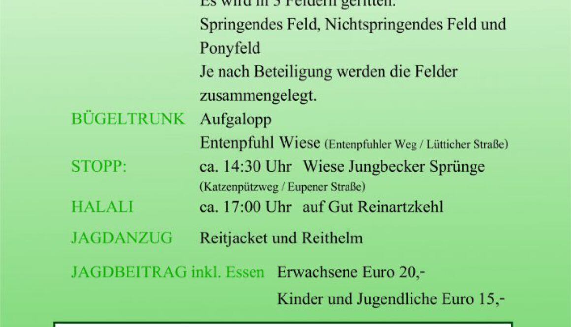 Herbstjagd Reinartzkehl 2019 Herbstjagd Reinartzkehl 2019